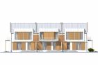 Дом с мансардой, террасой и балконом - 1 секция